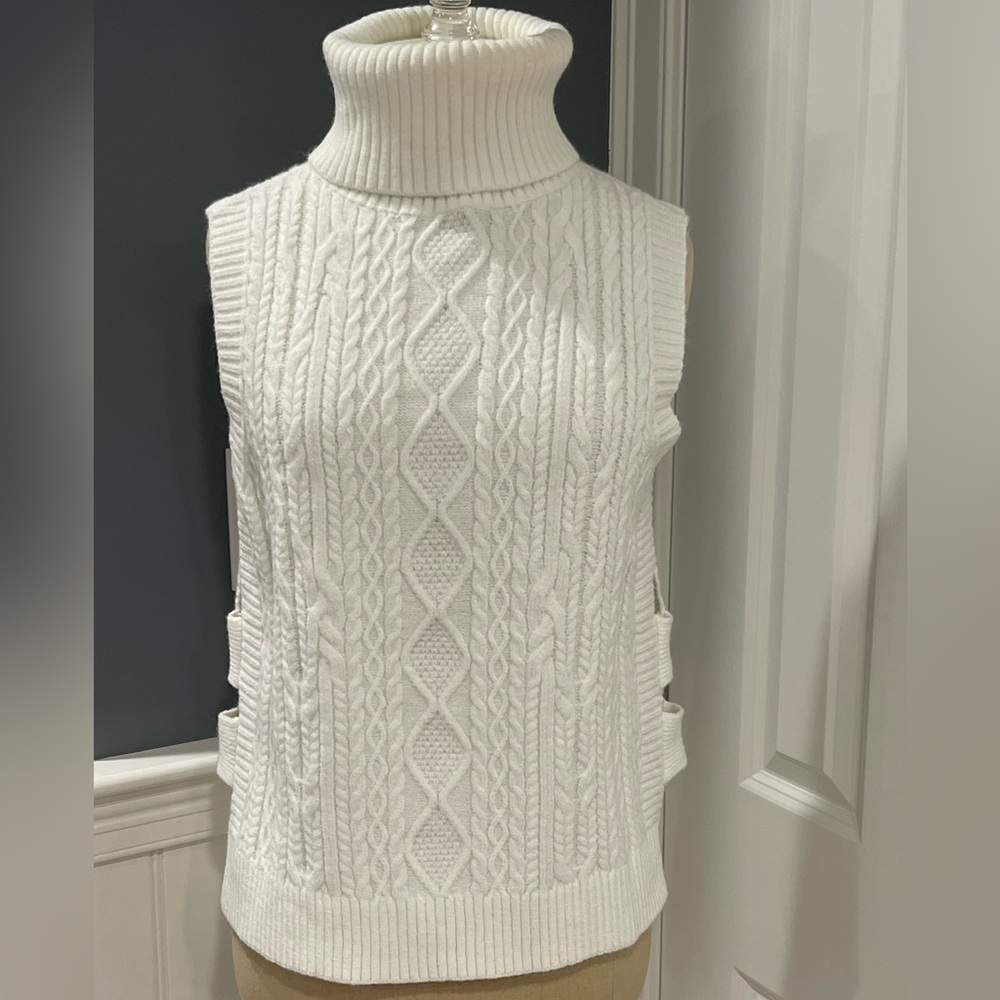 Bishop + Young Sleeveless Turtleneck Sweater